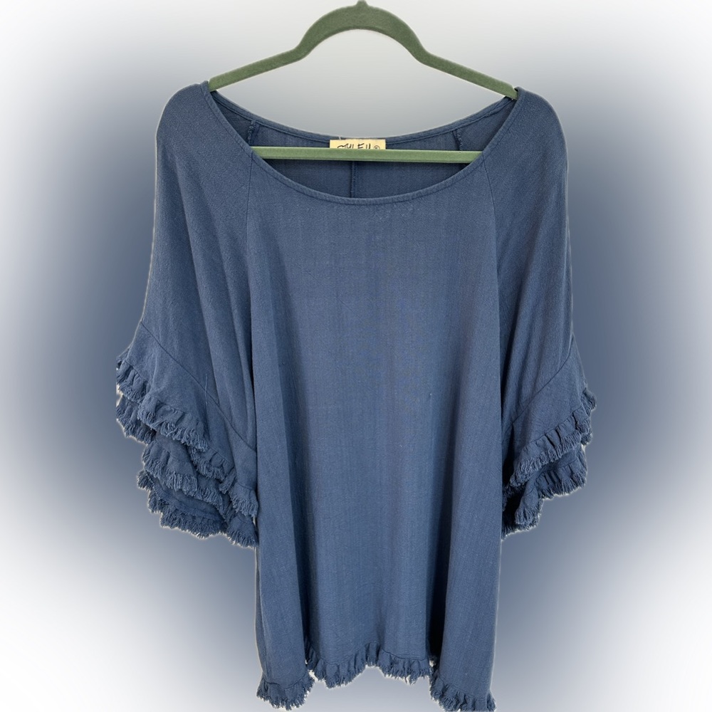 Slate blue tunic XL